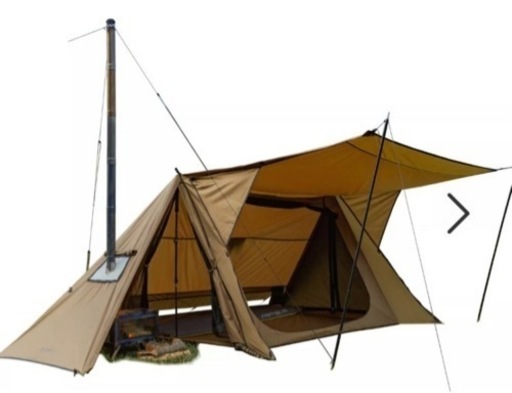 【キャンプ】【テント】POMOLY （ポモリー）  STOVEHUT70 ポール2セット付き・ストーブジャック未使用