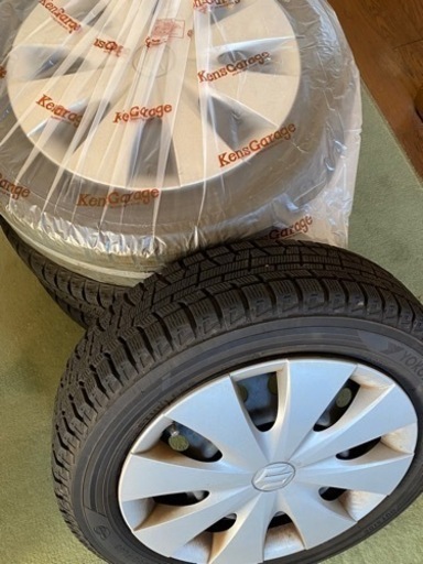 スタッドレスタイヤセット☆155/65R14☆山十分☆室内保管