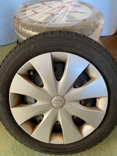 スタッドレスタイヤセット☆155/65R14☆山十分☆室内保管