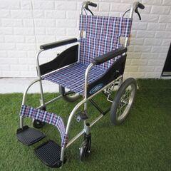 【新品】　NISSIN　介助式車イス　NEOー２　ノーパンクタイヤ