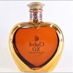 シャボー XO ハートボトル ゴールド/金 箱付 500ml アルマニャック