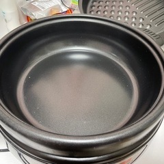 (取引中) 3枚プレート電気グリル鍋　TSG -1304-GYの画像