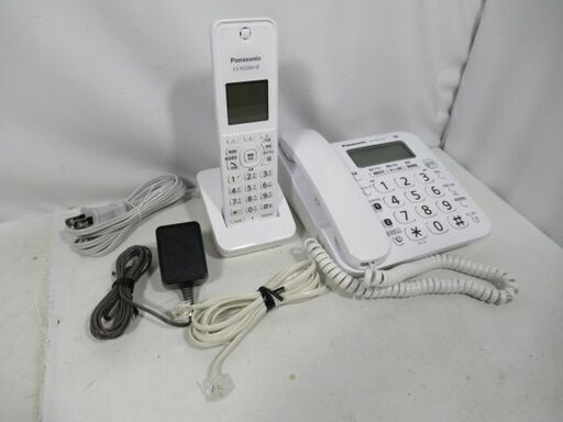1ヶ月保証/電話機/親機/子機/ホワイト/パナソニック/Panasonic/KX-FKD404/VE-GZ21/良品/中古品/JKN4884/