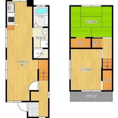【堺市中区小阪西町】LDK広々１３帖の一軒家賃貸ペット可【家賃5.7万円】2LDK - 賃貸（マンション/一戸建て）