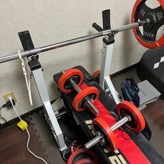 筋トレ始めたい方に！アイロテック製プレスベンチ・バーベルセット