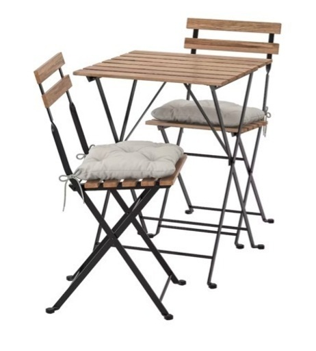 IKEA TARNO テルノー　テーブル&チェアセット2脚セット　ガーデニング