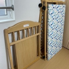 中古のベビーベッドです。の画像