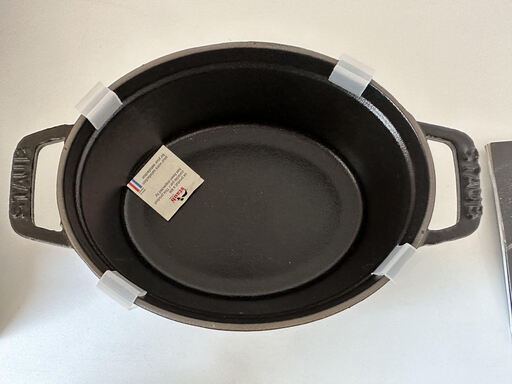 ストウブ ピコ・ココット オーバル 15cm 黒　リサイクルショップ宮崎屋住吉店　23.11.23F