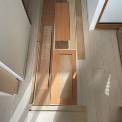 日曜大工　化粧板色々　工作　インテリア　木の板　木材　端材　合成板　技術　作品の画像