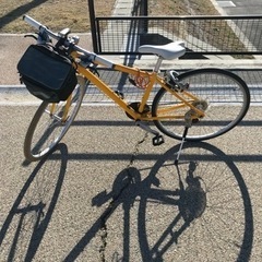 【美品⠀】黄色い自転車 フロントバック付き