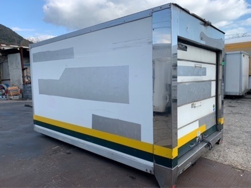 No.717 保冷バン 2ｔ 車 アルミ 箱 バイク 倉庫 トラック コンテナ 米 保管庫 物置 DIY