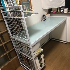 ガラス板デスク