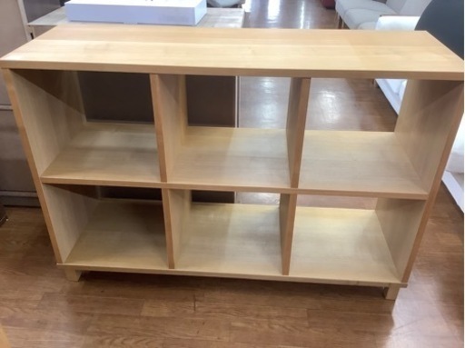 スタッキングシェルフ　2×3マス　無印良品　ナチュラル