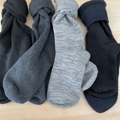 極厚靴下　4足セット　一度着用　25-27センチ