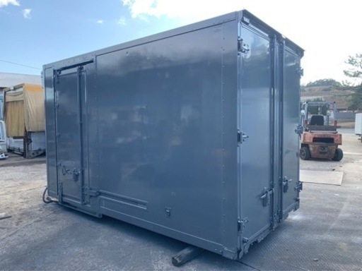 No.720 保冷バン 2ｔ 車 アルミ 箱 バイク 倉庫 トラック コンテナ 米 保管庫 物置 DIY