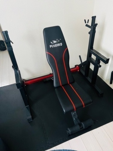 ベンチプレス　プレート多数　トレーニング器具