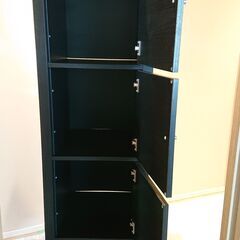 KALLAX カラックス シェルフユニット, ブラックブラウン＋4つ扉