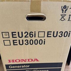 ▽ 【未使用】 HONDA ホンダ EU26i 正弦波 インバーター 発電機 定格出力2.6kVA 乾燥質量35.2kg ガソリン エンジンの画像