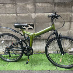 新品☆折りたたみ式自転車の画像