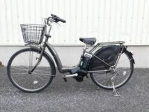 2016 子供乗せ3人乗り対応! ヤマハ PAS RaffiniL PA26RL マットグラファイト 8.7Ah 前後タイヤを新品に交換済! 車体&バッテリー極めて良好! 自571