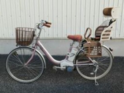 2012 子乗せ仕様 Panasonic リチウムビビライトU BE-ENDU63ヴィクトリアチェリー 10Ah リヤチャイルドシート
