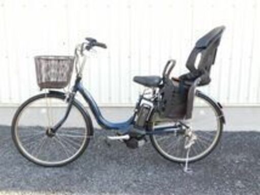 2015 子乗せ仕様 ヤマハ PASナチュラL PA26NL アースブルー 8.7Ah 新品サドル チャイルドシート付 充電僅か50回 車体&バッテリー極めて良好 自574