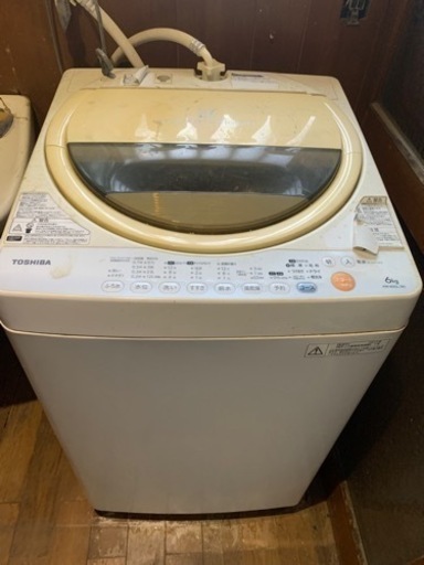 ⚫️洗濯機＆カラーTV⚫️5月7日〜13日限定⚫️東芝製 AW-60GL(W) 1槽式6kg ●Pana 製 TH-17LX-8