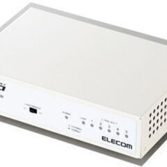 新品未開封 エレコム スイッチングハブ 電源内蔵 メタル筐体 1000BASE-T対応 ギガビット EHC-G05MN2-HJW 周辺機器 ホワイト 札幌市 中央区の画像