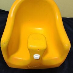 カリブ　ベビーチェア　イエロー　テーブル付き　離乳食　難ありの画像