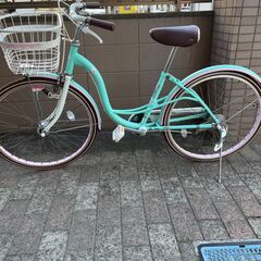 リサイクルショップどりーむ荒田店　No536 エコNo15543X 自転車　キッズ　２４インチ　適応身長１２５～１５５ｃｍ程度　新品定価約３万！　状態綺麗ですよ♡　ＬＥＤオートライト付き♪　ＳＨＥＲＩＲ　シェリール