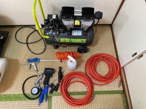 ap(アストロ)サイレントエアコンプレッサー 24l 他インパクト エアラチェット