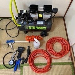 ap(アストロ)サイレントエアコンプレッサー 24l 他インパク...