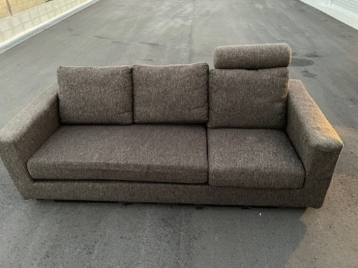 早い者勝ち！！　3人がけソファー　茶