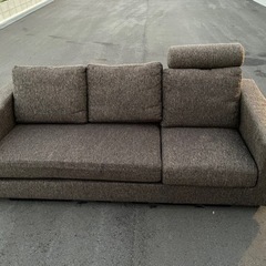 早い者勝ち！！　3人がけソファー　茶