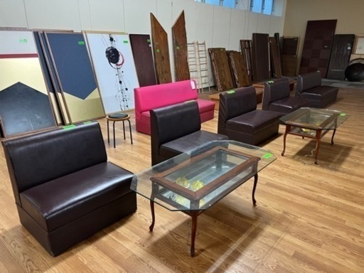 【売り切れ】※直接ご来店下さい。最終値下げ★ソファー残り茶色3個4,000円〜