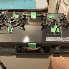 ☆中古￥15,800！【会員価格￥13,800】Rinnai 　2口ガスコンロ　家電　2020年製　RT64JH6S2-GR型　都市ガス　【BA128】