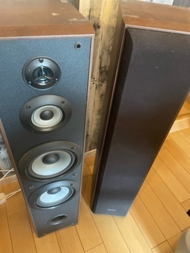 SONYスピーカー　＋レピー　アンプ付き　おまけパイオニアスピーカー