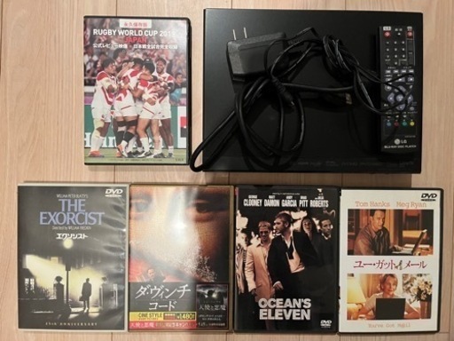 【取引中】【値下げ】DVDプレイヤー　DVD5枚セット