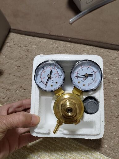 CO2　溶接等で使用　ガス流量　調節バルブ　調整弁　スピード　コントローラー