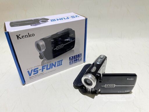 【苫小牧バナナ】Kenko Tokina/ケンコー トキナー コンパクト軽量 ハイビジョン デジタル ムービーカメラ VS-FUN III♪