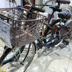 【ジャンク】ジモティ来店特価!!!　電動自転車　Panasonic　ビビDX　BE-ELD433　　J-0116の画像