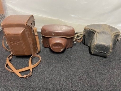 決まりました　アンティーク　昔のカメラ3台セット　RICHOFLEX YASHICA KONICA