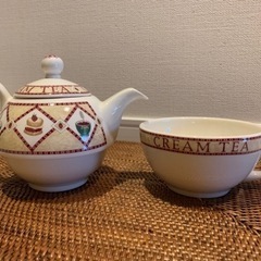 【収納がラク】ティーポット&カップ　2つセットの画像