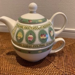 【収納がラク】ティーポット&カップ　2つセットの画像