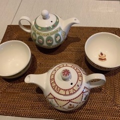 【収納がラク】ティーポット&カップ　2つセットの画像
