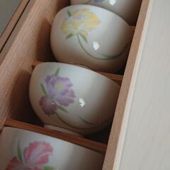 前畑陶器 庫山窯  花の詩 煎茶揃の画像