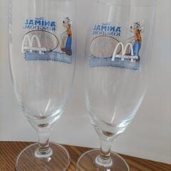 ディズニーグーフィーグラス２個セット　（マクドナルドコラボ商品）の画像