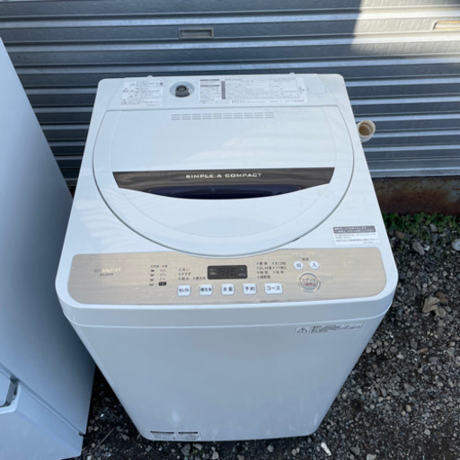 SHARP シャープ 洗濯機 4.5kg 2018年製