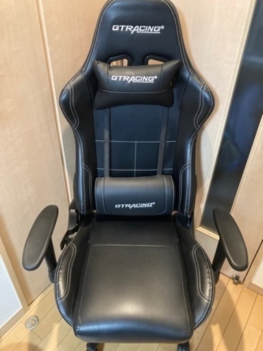 ★④-cと⑤-cと⑥-aのセット 大阪引取限定】GTracing コレクション ゲーミングチェア 黒 大阪市内