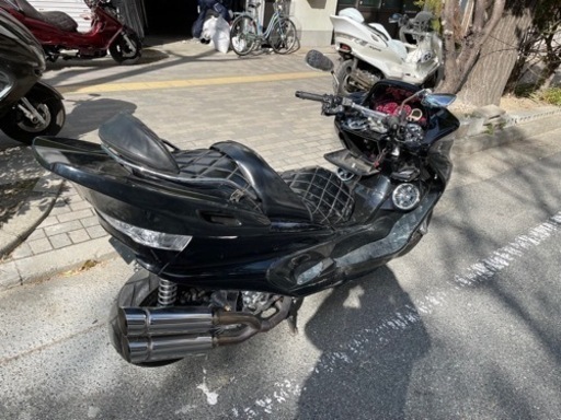 【YAMAHAマジェスティーc】オールブラックフルカスタム　スピーカー4発　好調